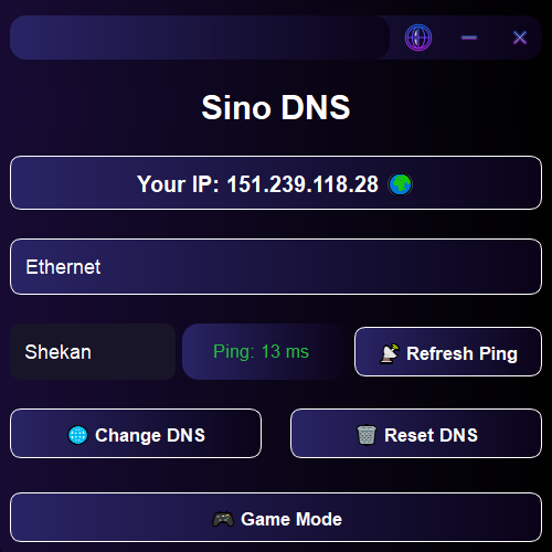 محیط نرم‌افزار سینو DNS
